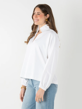 Long-Sleeve Poppy White