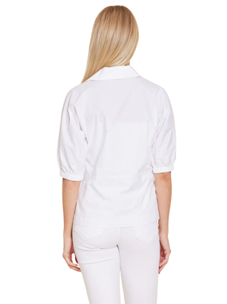 Poplin Johnny Collar Shirt