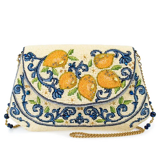 Capri Lemon Beaded Crossbody