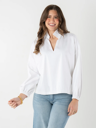 Long-Sleeve Poppy White
