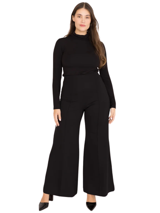 Ponte Knit Standard Wide Leg Pant