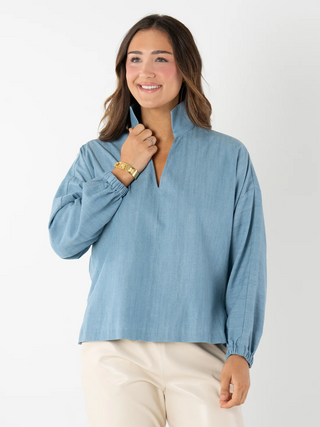 Long-Sleeve Poppy Denim