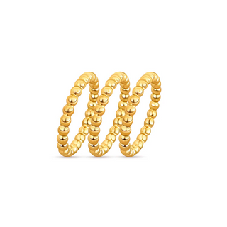 Lucia Beaded Triple Ring Set