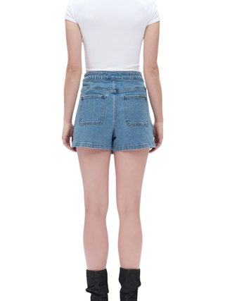 High Rise Culottes Denim Skirt