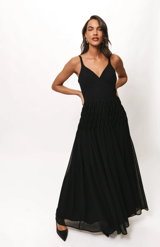 Hutch Chapman Pleated Maxi Dress