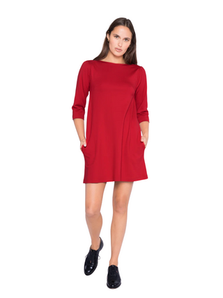 Ponte Knit A-Line Dress