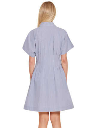 Stripe Dart Waist Dress
