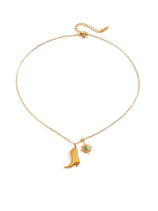 KR Cowboy Boot Necklace