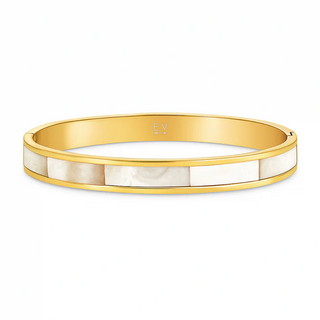 Estelle Mother Of Pearl Bangle Bracelet