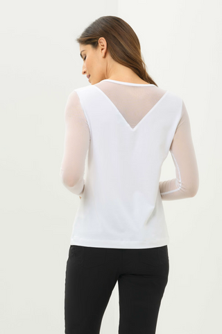 Anatomie Kim Long Sleeve Mesh Top