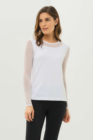 Anatomie Kim Long Sleeve Mesh Top