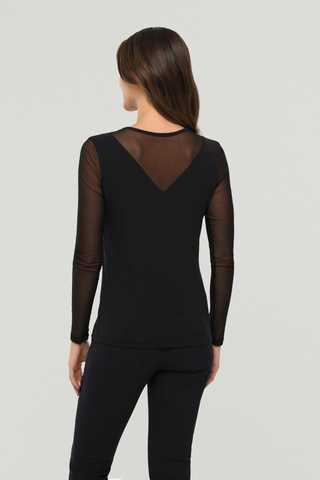 Anatomie Kim Long Sleeve Mesh Top