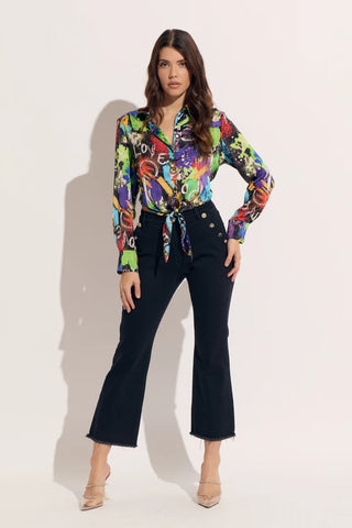 Jewel Trim Side Pocket Jean