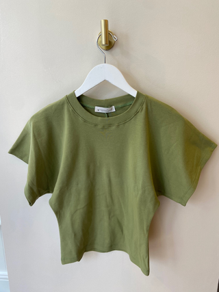 Rib Angel Crew Neck Tee