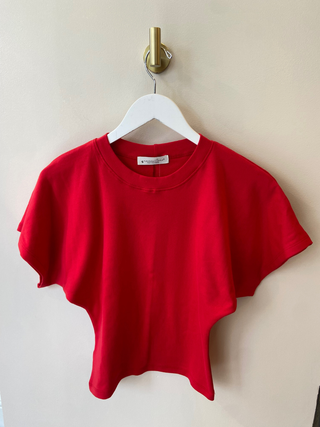 Rib Angel Crew Neck Tee