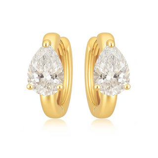Ellie Vail Colette Pear Huggie Hoop