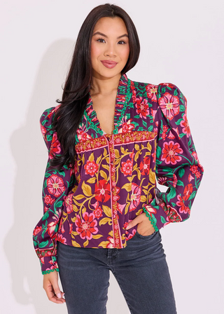 Oliver Top Medieval Floral
