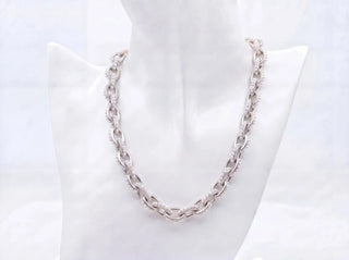 Silver Pearl Chain Necklace